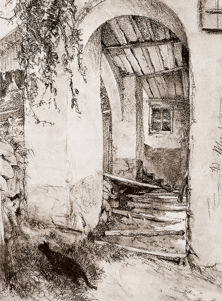  Adolpyh Von Menzel —— 农舍的楼梯